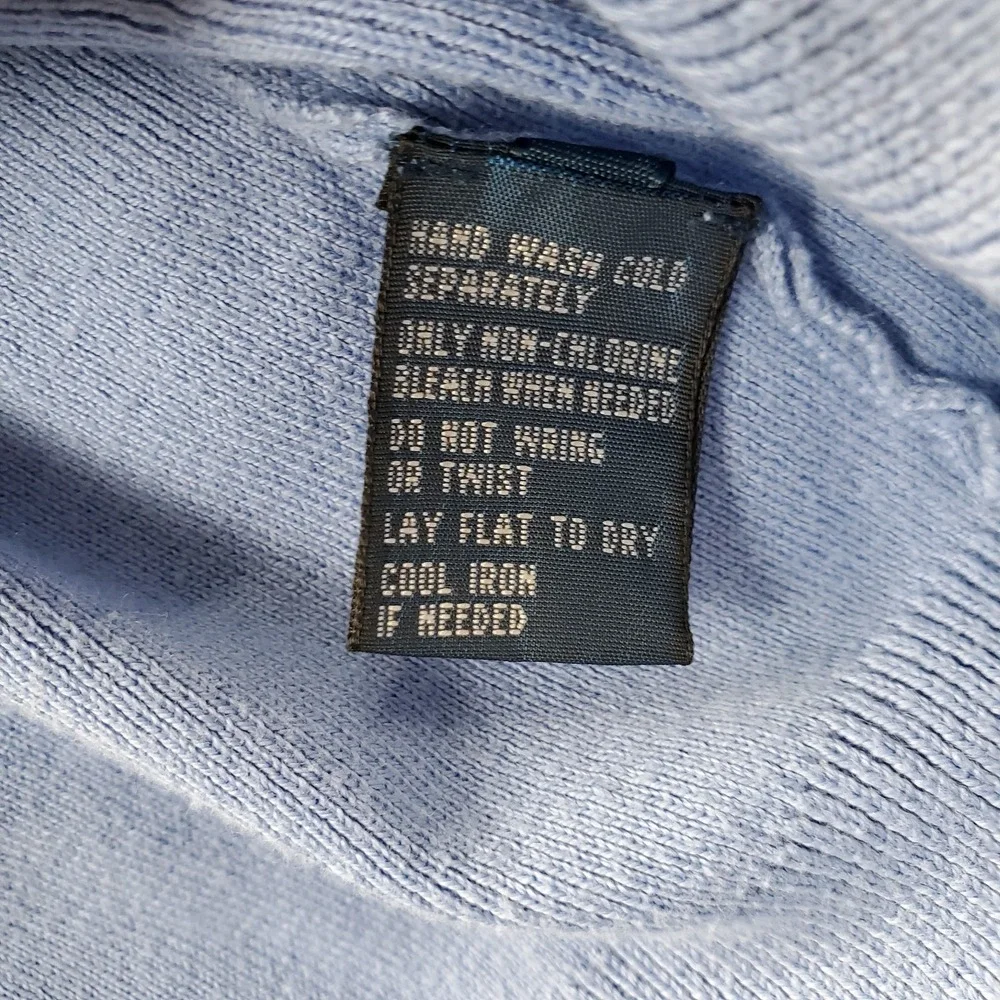 Polo by Ralph Lauren Sweater Mens XXL Blue Pony Logo Pima Cotton V-Neck Pullover